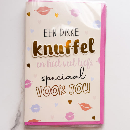 Dikke kunffel - Kaartje met persoonlijke boodschap